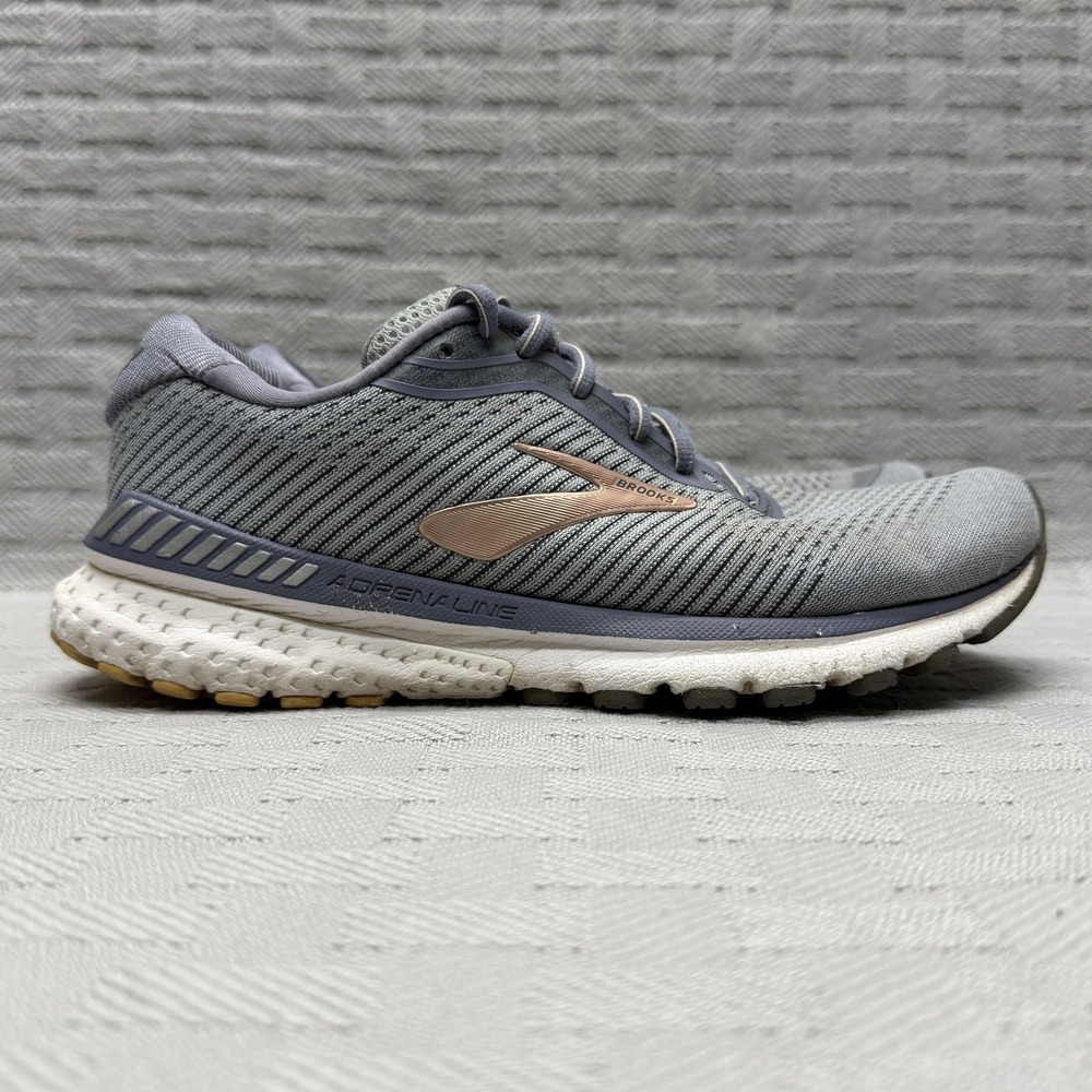 Brooks Adrenaline GTS 20 Running Shoes Womens Size 8.5 Gray GuideRails Mesh